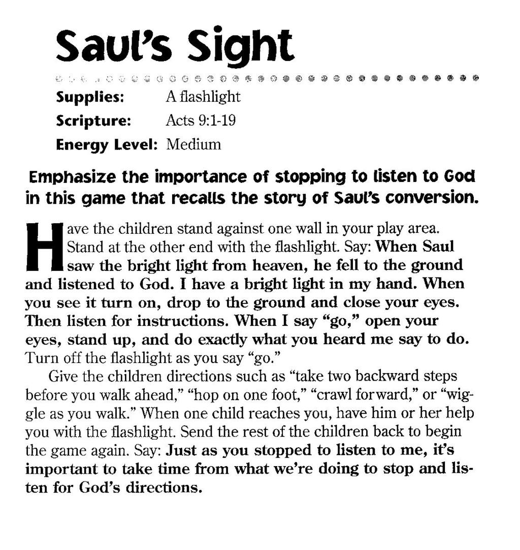 Saul Hurts God s
