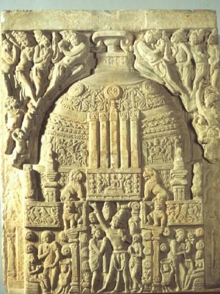2. Buddha's entry into womb in the form of a white elephant. 3. Birth of the Buddha under a flowering teak tree, etc. 6. Taxila Fig 6.