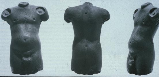 We also talked about how these earlier sculptural forms were the basis for the first images of the Buddha in
