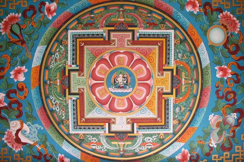 Painted Mandala on the