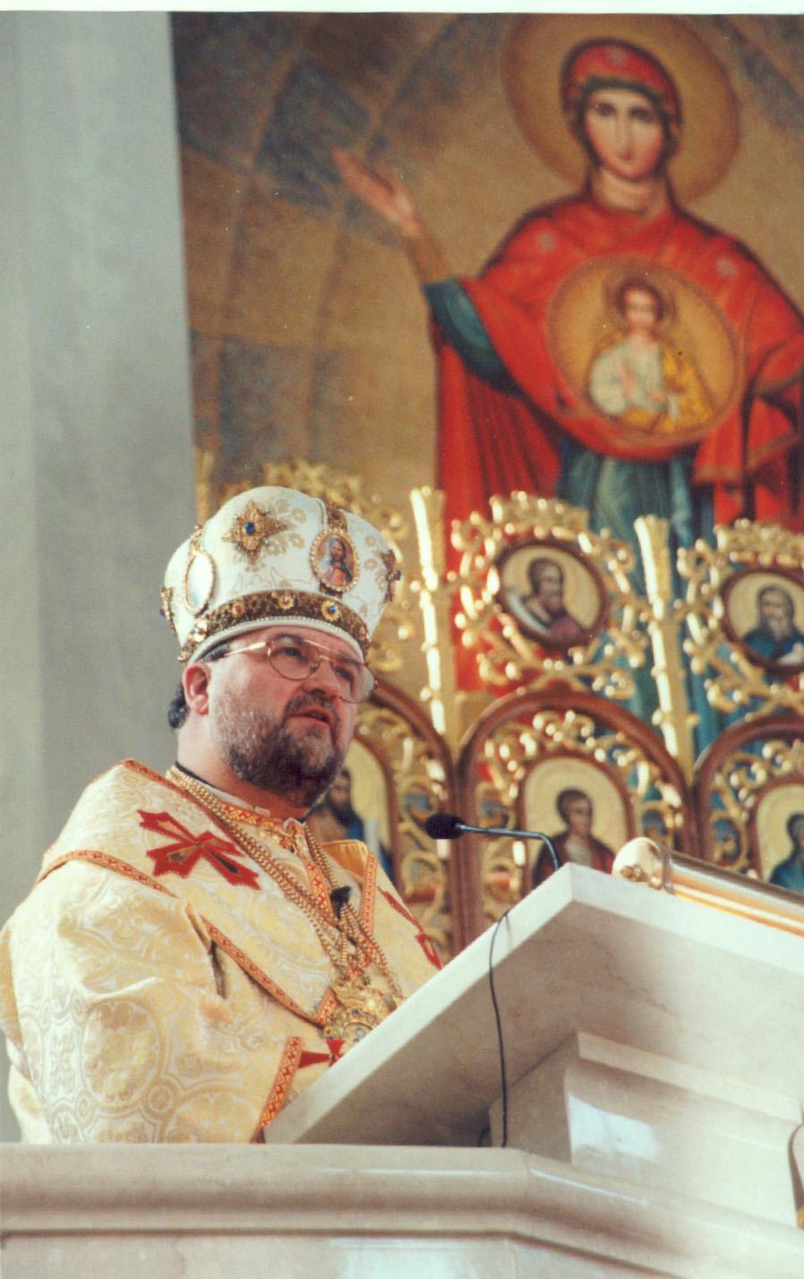 Congratulations and Best Wishes on 10 Years of Dedicated Service as Our Metropolitan-Archbishop The Most Reverend Stefan Soroka, Metropolitan-Archbishop delivers the homily to the faithful during his
