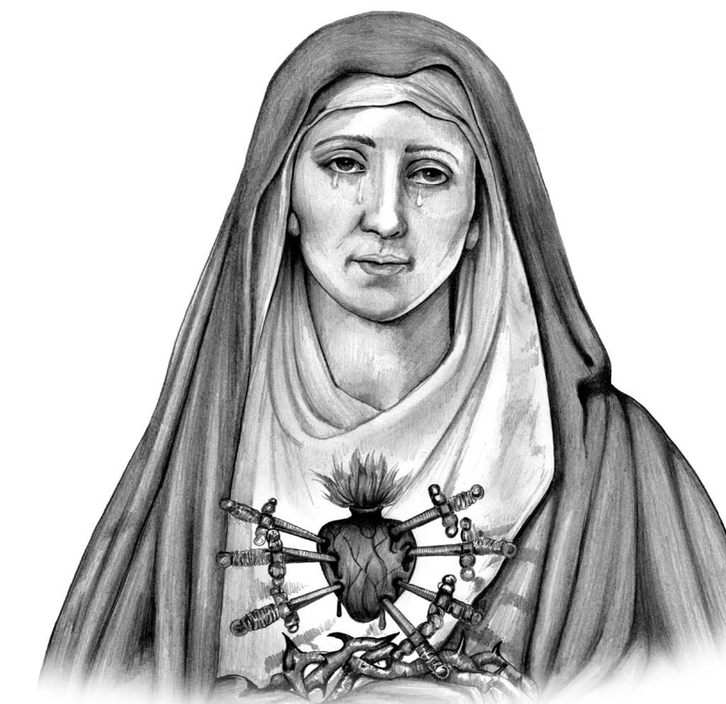 .. Mother of Sorrows and waited patiently for the day when your Son would die a bloody death of redemptive love