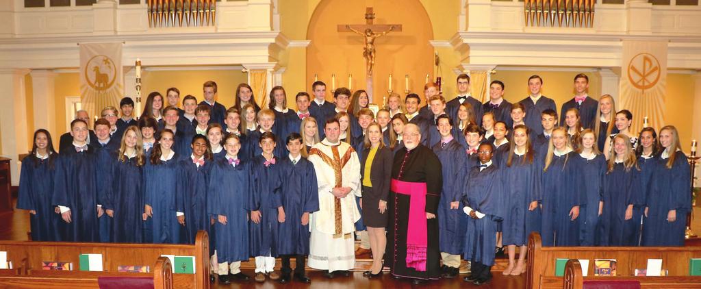 Our Parish School Graduates 60 St. Michael Catholic School proudly presented diplomas to 60 graduating students on Thursday evening, May 25. At a Mass celebrated by Msgr. Doug Reed, Fr.
