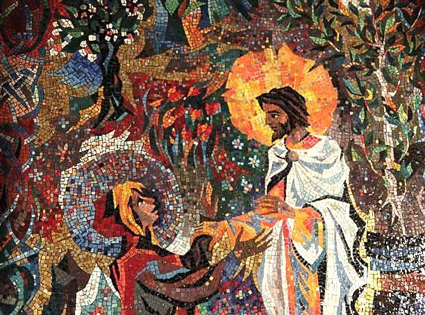 Christ Appears to Mary -- Mosaic,