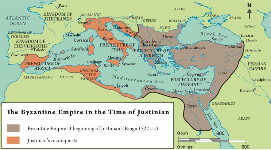 A Splendid, Beleaguered Capital Under Justinian, Byzantium lost territory to the Persians