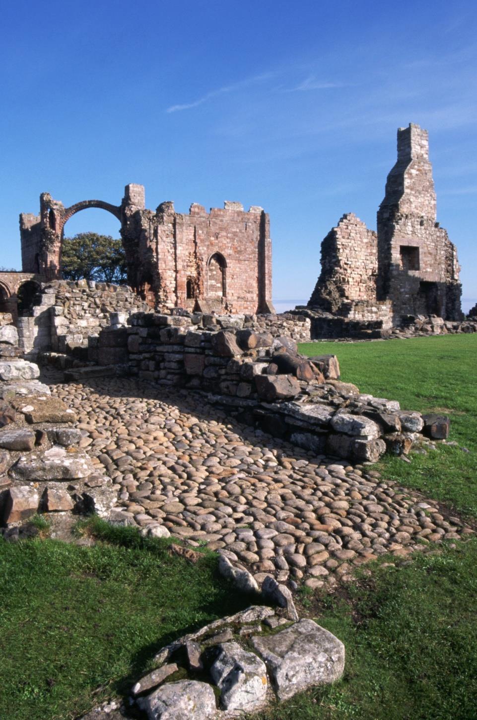 Lindisfarne The ruins of