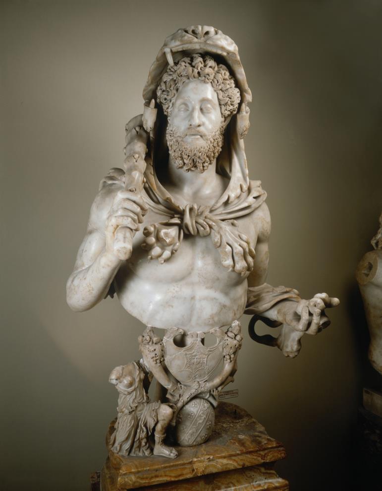 Commodus as Hercules The emperor Commodus (r. 180 192) loved to portray himself as a manly man.