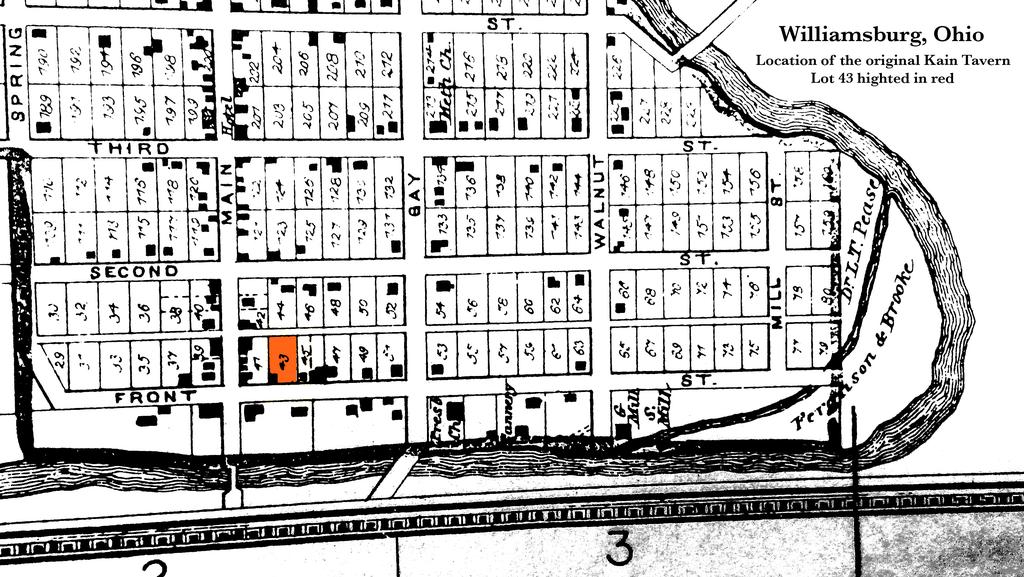 James Kain, Jr. had already taken Lot 43 west of the could be found in the woods.