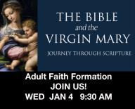 on Wednesday, January 4, at 9:30 am in the Bayley Conference Room as we begin a new program for the new year a video and discussion-based scripture study based on Dr.