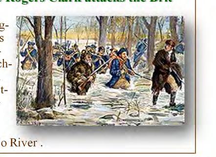 December 1776 - January 1777 - Washington crosses the Delaware - In a bold move, Washington moves his troops into New Jersey on Christmas night.