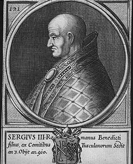 Sergius III (904-911)--he ordered the murder of the Pope who was his predecessor.