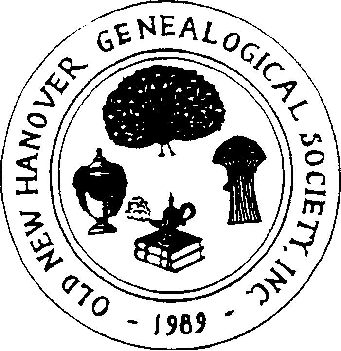 OLD NEW EIANOVER GENEALOGICAL SOCIETY P.O. BOX 2536 WILMINGTON, NC 28402-2536 Officers: James T. Edwards, President, Home: 397-0228 E-mail: jimmmtoo(cl7,urodigv.