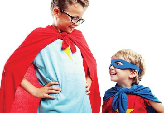 Think of superhero-related questions such as these, and present opportunities for the children and volunteers (and families) to have a giggle, but also for some deeper thinking.