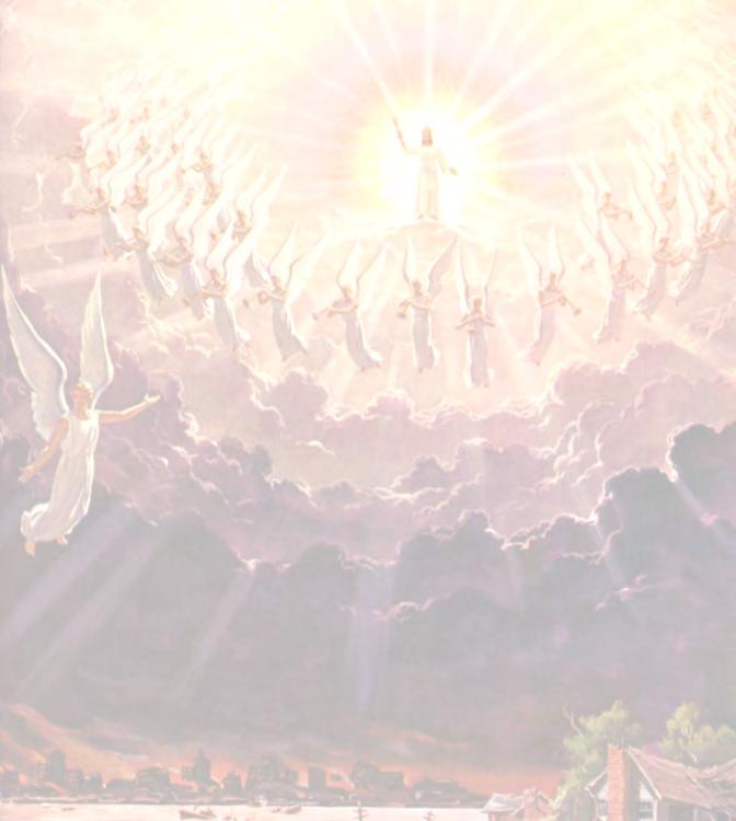 Jesus' Second Coming Finally, Jesus will come with his army, consisting of his angels and his human followers, who have reen raised from the dead to
