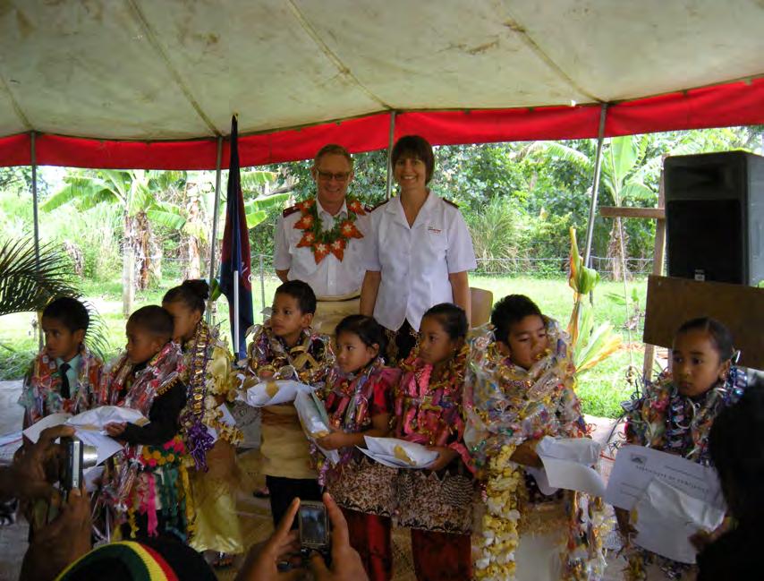 programme run by the Salvation Army. Both projects support children in Tonga.