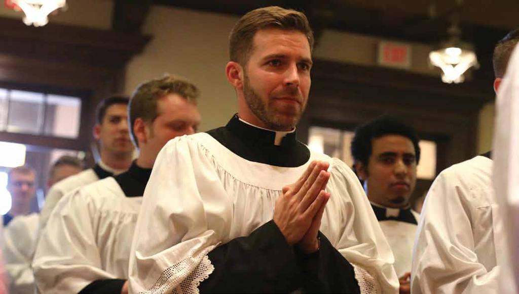 ONE CHURCH EAST TO WEST November 27, 2015 The Mirror 7 PREPARING OUR FUTURE PRIESTS Vocations to the priesthood are vital for meeting the spiritual and pastoral needs of the 20,000-plus households