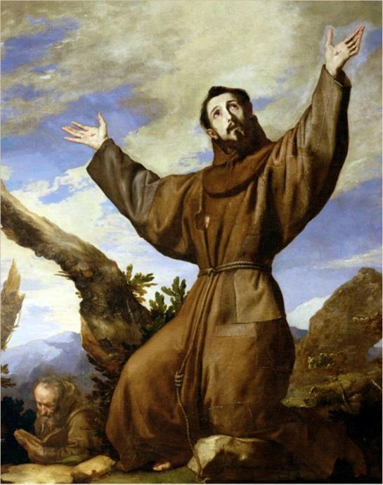 Saint Francis or Giovanni Bernadone (1182-1226) was the son of an aristocrat. He became a prisoner of war in Perugia after losing a battle for his hometown of Assisi.