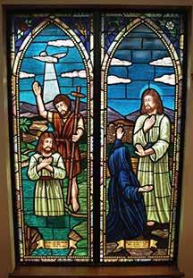 WHO WE ARE Stained glass windows cradle our sanctuary St.