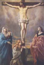 The Fifth Sorrowful Mystery THE CRUCIFIXION I Desire the Grace of Final Perseverance 1. The hands and feet of Jesus are nailed to the cross in the presence of His afflicted Mother. 2.