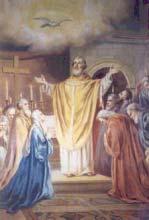The Third Glorious Mystery THE DESCENT OF THE HOLY SPIRIT I Desire Zeal for the Glory of God 1. The apostles are gathered in the upper room where Jesus had held the Last Supper. 2.