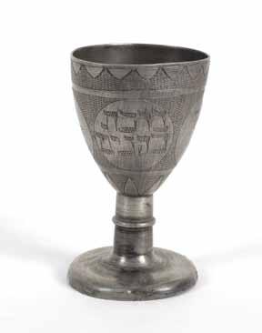 137 138. Silver Goblet Persia / India Silver Kiddush goblet. [Persia or India]. Silver (stamped. Arabic manufacturers stamp). Persian engraving work.