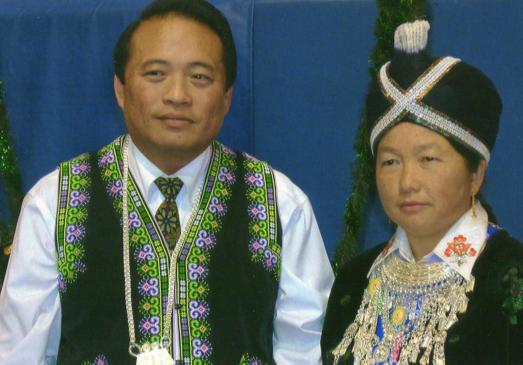 Terry and Rebecca Yang celebrating Hmong New Year in Southwest, Minnesota,