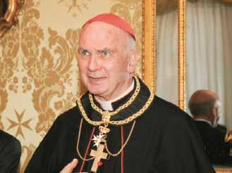On November 24 th, 2007, Pope Benedict XVI appointed Bishop Cardinal Foley with the title of Cardinal-Deacon of Saint Sebastian of the Palatine, and named him Grand Master of the Equestrian Order of