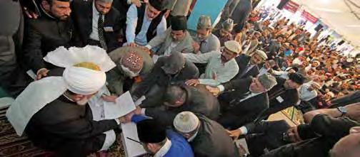 8 people took the initiation into the Ahmadiyya Muslim Community at the hands of Hadhrat Khalifatul Masih V.
