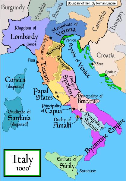 German Emperors in Italy During the 1100s and 1200s, ambitious German emperors struggled with powerful popes as they tried to gain control of Italy.