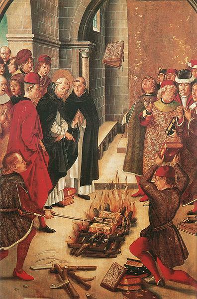 The Spanish Inquisition They instituted the Spanish Inquisition, or Church court, to stamp out heresy. The Dominicans were instrumental in the trials.