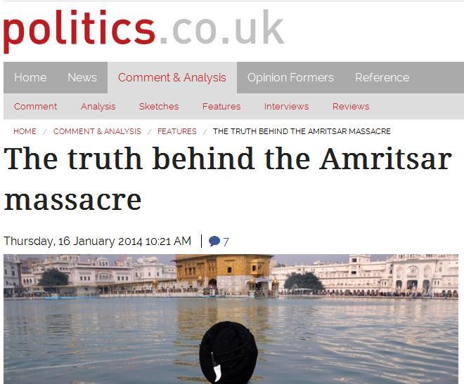 As reports emerge that the UK may have colluded in a merciless 1984 raid on the Golden Temple in Amritsar,