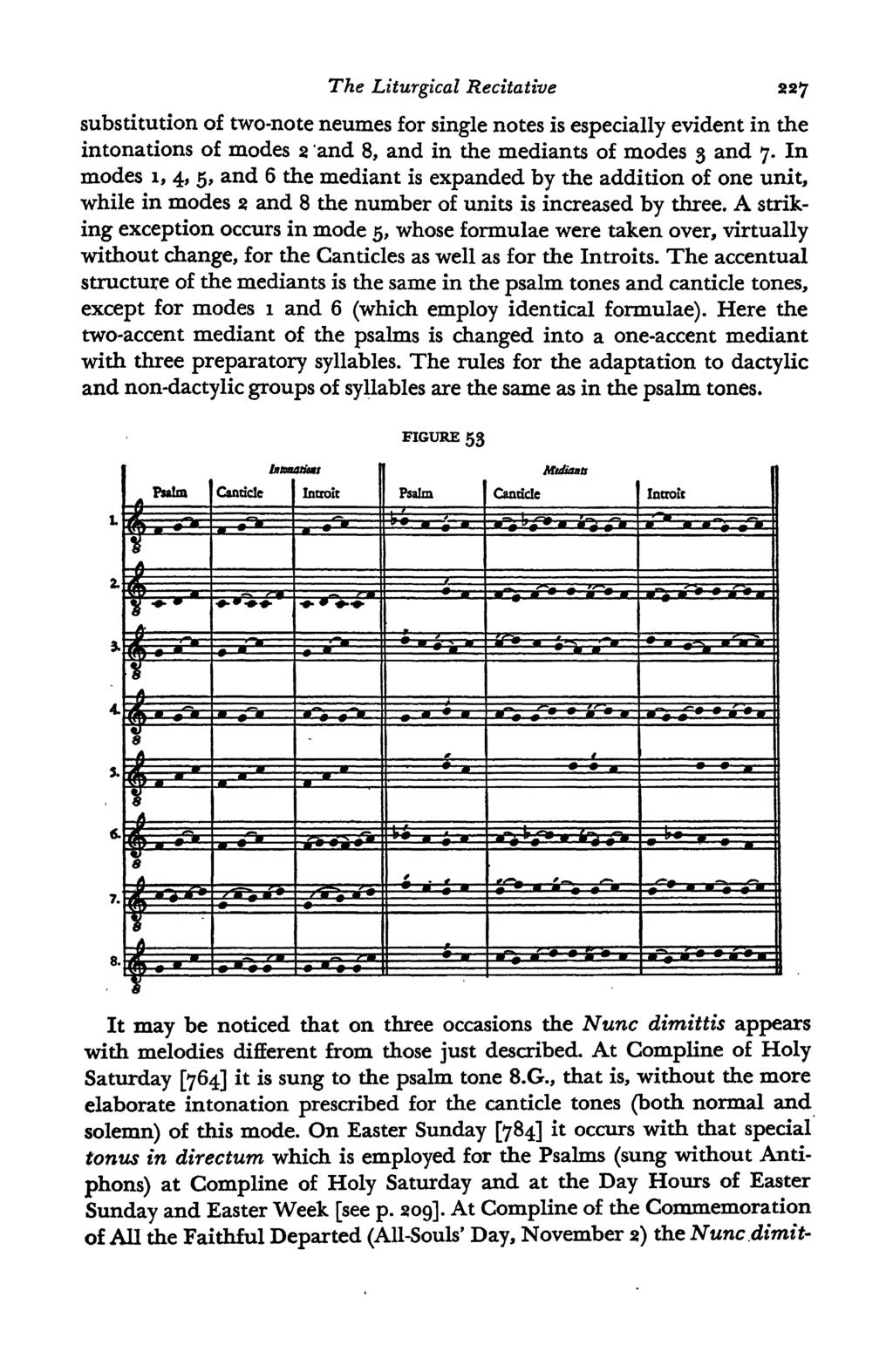 The Liturgical Recitative 227 while in modes 2 and 8 the number of units is increased by substitution of two-note neumes for single notes is especially evident in the intonations of modes 2 'and 8,