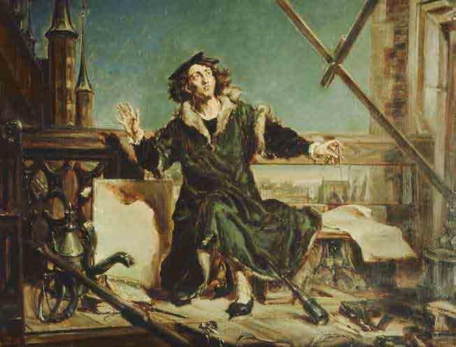 Copernicus on the tower in Frombork, Jan Matejko, 1800s When Copernicus finally returned to Poland around 1503 CE, he eventually settled in Frauenburg (now Frombork), where he worked as a physician,