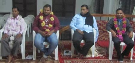 17. THE ARRIVAL OF THREE BROTHERS AT NIRMAL DEEP TO BEGIN THE SARA- GOSSA RETREAT 24 After the intensive course of Spirituality in Bangalore, three Bros; Julius, Santosh and Pratap ( from left to