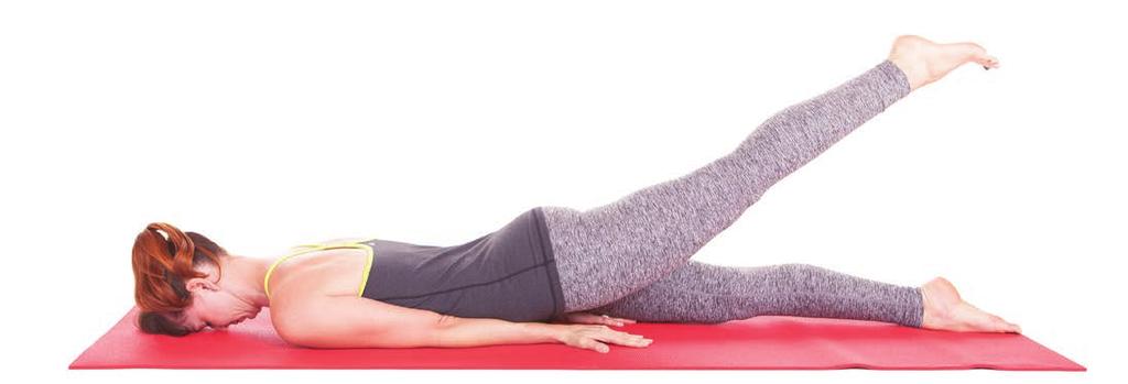 2. Extend energetically into your right leg, all the way down to your toes (position A).