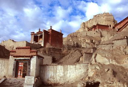 Tsaparang Monastery and Guge castle remains, Western Tibet.