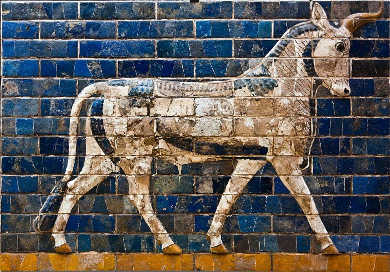 Figure 3 Aurochs from Ishtar Gate, Ancient History Encyclopedia, accessed