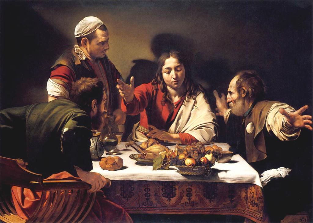 Supper at Emmaus, Caravaggio, 1601 Third Sunday of Easter Jesus said to his disciples: Bring me some of the fish you have just caught. Simon Peter went aboard and hauled ashore the net, full of fish.