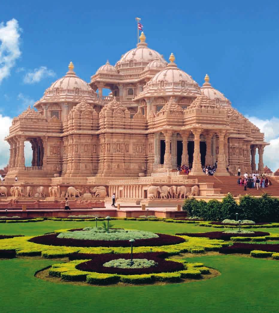Since its inauguration in 2005 Swaminarayan Akshardham, New Delhi, is visited by thousands of visitors and pilgrims each day.