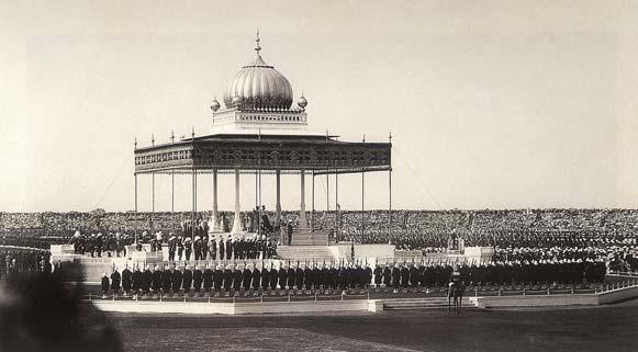 Fig. 9 The Coronation Durbar of King George V, 12 December, 1911 Over 100,000 Indian princes and British officers and soldiers gathered at the Durbar.. Fig.