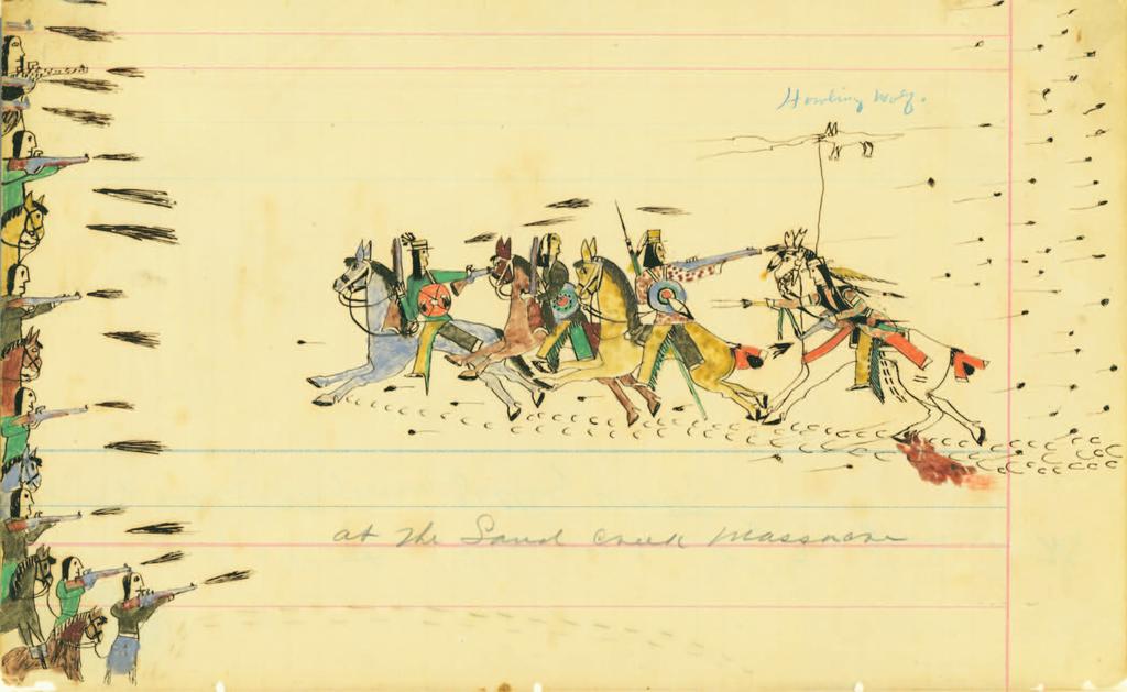 Crow Attack on Bordeaux Trading Post. Modern conceptualization by western artist Dave Paulley highlighting the tensions between Americans and Native Americans in the West during the 19th century.