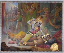 At the age of 11 Krishna killed Kans in a fight.