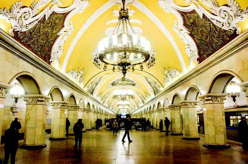 The Moscow Metro or Subway is unlike any other subway system in the world and is today one of the most extensive and heavily traveled subway systems in the world, transporting some 9 million people