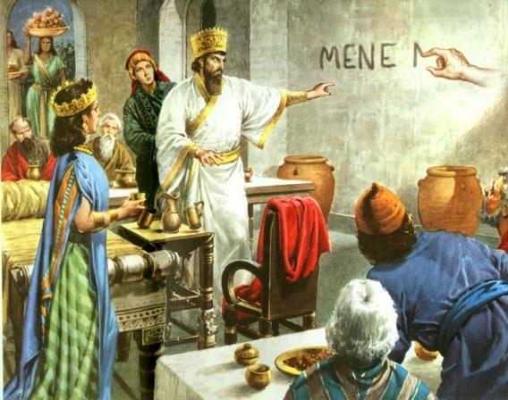 Lesson 15: Writing on the Wall 26 Here is what these words mean: Mene: God has numbered the days of your reign and brought it to an end.