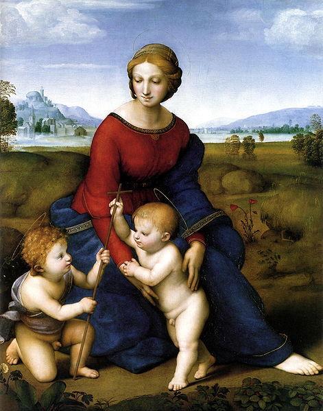 Raphael Sanzio, Madonna of the Meadow, Italy, c. 1505.