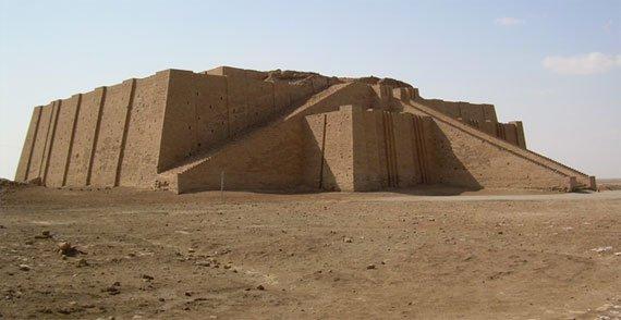 Ziggurat at Ur (partially reconstructed), Third Dynasty of Ur, Iraq, c.