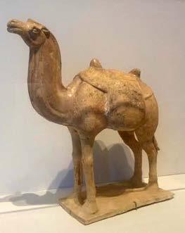 Figures like the camel, horse, and groom from 8 th -century Tang dynasty China would have been buried alongside wealthy individuals to serve them in the afterlife.
