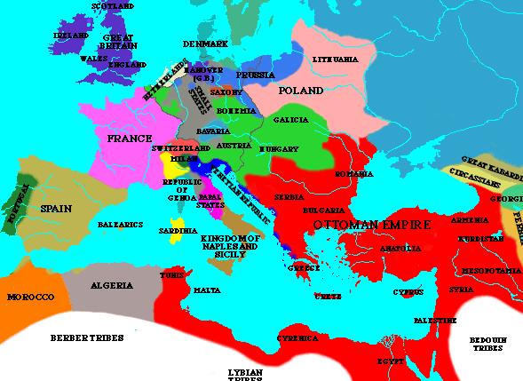 Europe 1780 -