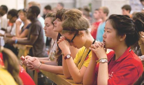 2 At least one weekend Mass per month (and ideally one each weekend) to extend special welcome to youth and young adults, with homilies, liturgical music and ministries specifically directed toward