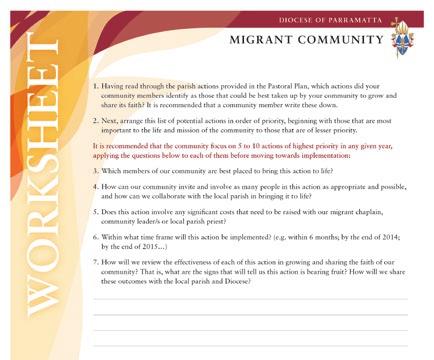 Many migrants share our Catholic faith and enrich the life of the Diocese through their witness and participation in parish life and other forms of Christian community.